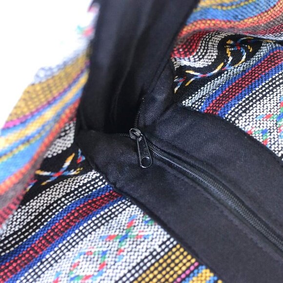 Boho Cotton Hobo Crossbody Bag Large Travel Beach Festival Purse - Picture 5 of 7